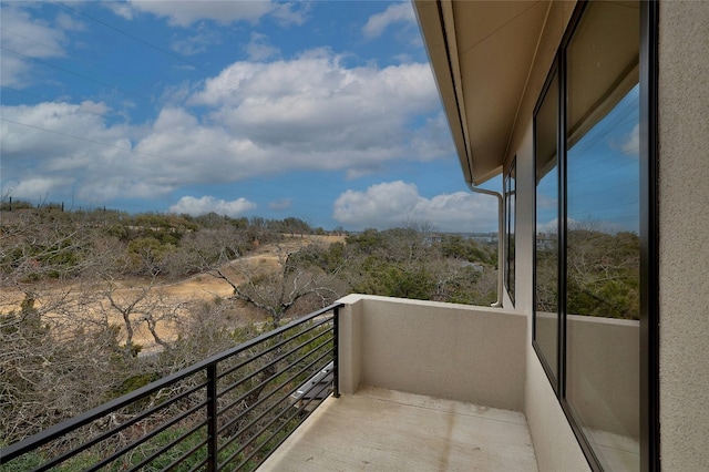 view of balcony