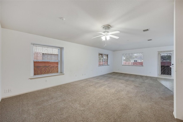 3580 Rock Shelf Ln, Round Rock, TX 78681 - unfurnished room featuring light colored carpet and ceiling fan