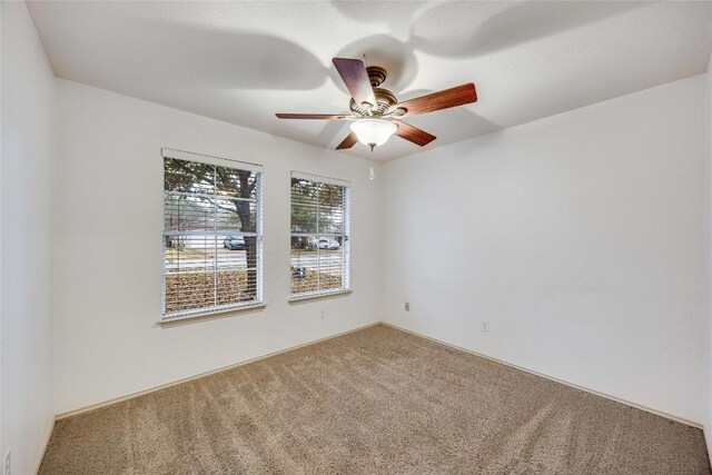 3580 Rock Shelf Ln, Round Rock, TX 78681 - carpeted empty room featuring a ceiling fan