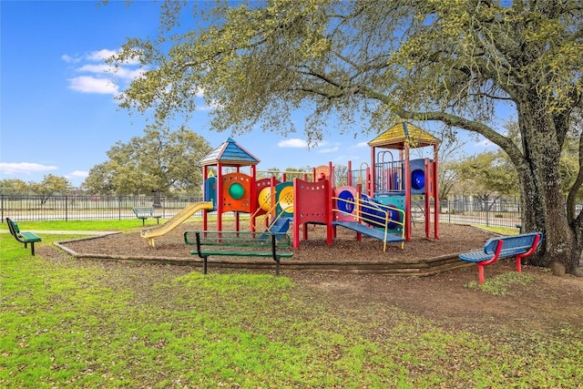 view of jungle gym