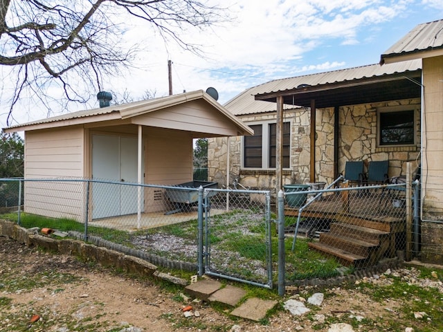 view of back of property