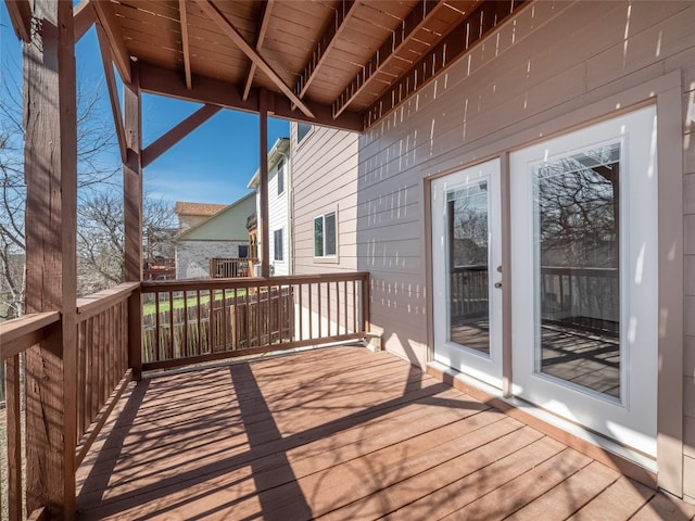 view of wooden terrace