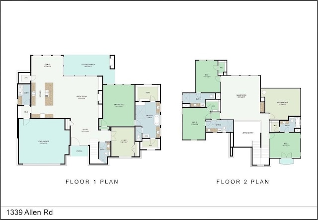 1339 Allen Rd, Austin, TX 78746 - view of property floor plan
