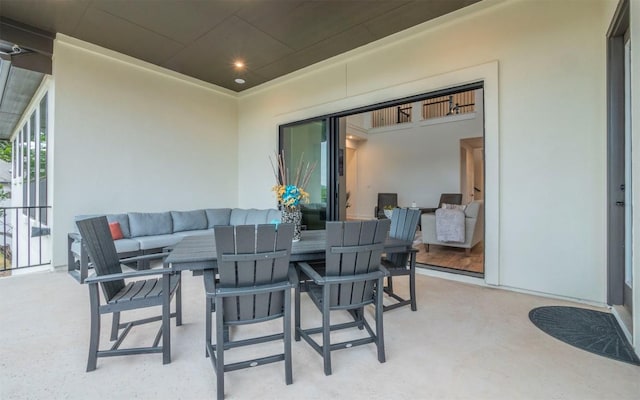 5408 Destination Way, Jonestown, TX 78645 - view of patio featuring outdoor dining area