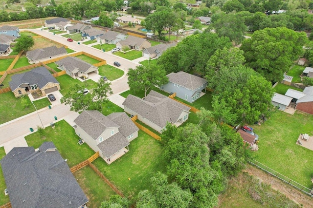 drone / aerial view featuring a residential view