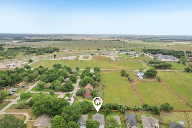 bird's eye view featuring a rural view