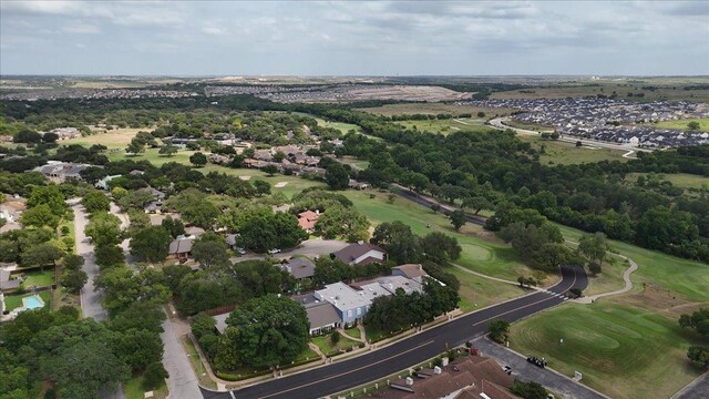 10920 Crown Colony Dr Unit C, Austin, TX 78747 - aerial view of property's location featuring nearby suburban area and a golf course