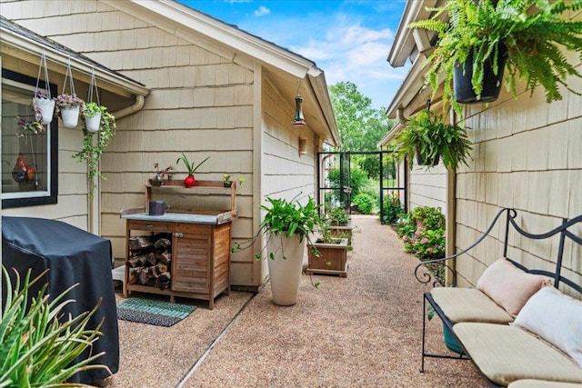10920 Crown Colony Dr Unit C, Austin, TX 78747 - view of patio / terrace with grilling area