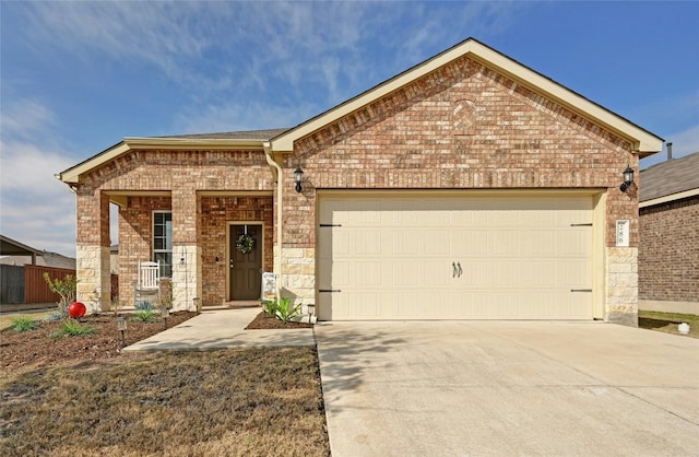 view of front of house featuring a garage