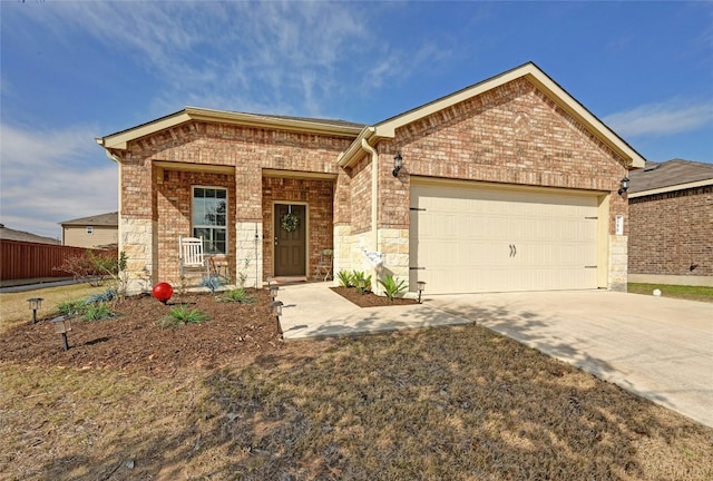 view of front of house featuring a garage