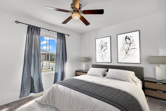 5812 Brampton Ln, Austin, TX 78724 - carpeted bedroom featuring ceiling fan