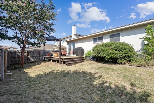 17405 Wiseman Dr, Pflugerville, TX 78660 - rear view of house with a wooden deck