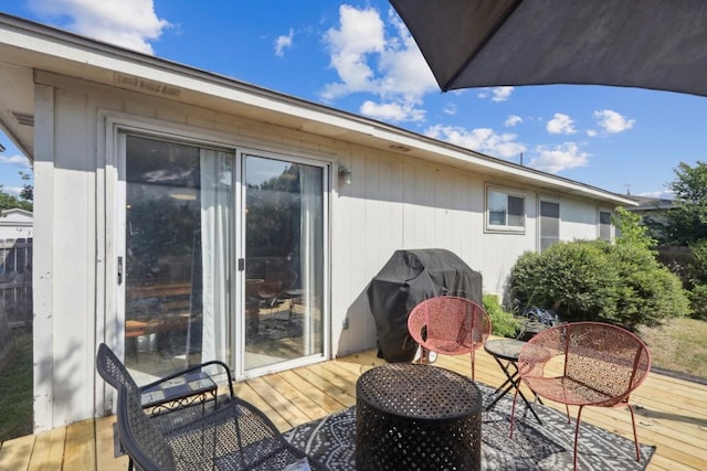 17405 Wiseman Dr, Pflugerville, TX 78660 - wooden deck with area for grilling
