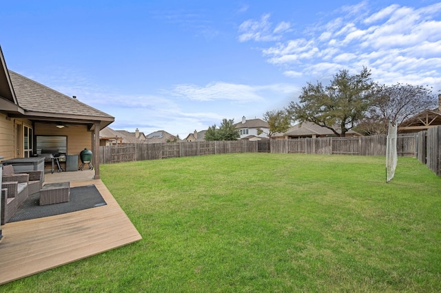 578 Ledge Stone Dr, Austin, TX 78737 - view of yard with a ceiling fan