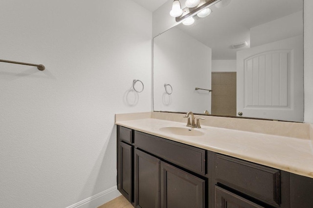 578 Ledge Stone Dr, Austin, TX 78737 - bathroom with vanity and baseboards