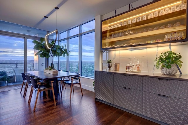 501 W Ave Unit 2904, Austin, TX 78701 - dining area featuring dark wood-style flooring