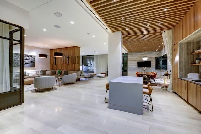 501 W Ave Unit 2904, Austin, TX 78701 - building lobby featuring wooden walls