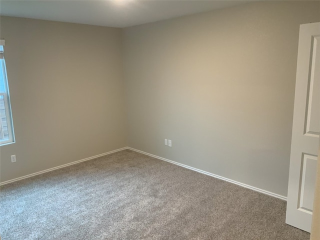 spare room featuring carpet flooring and a healthy amount of sunlight