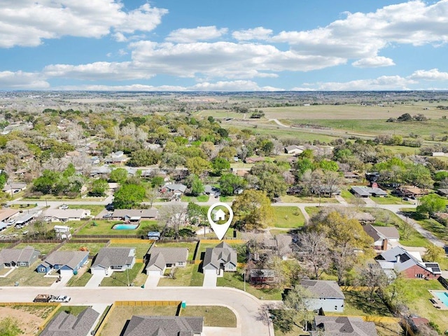 drone / aerial view featuring a residential view