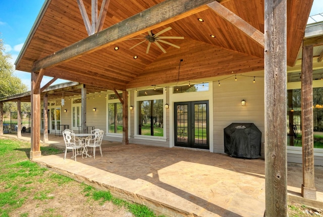 view of patio / terrace with area for grilling