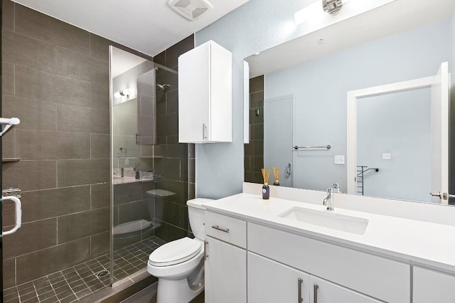 2002 E 7th St Unit 204, Austin, TX 78702 - bathroom with a shower stall, toilet, and vanity