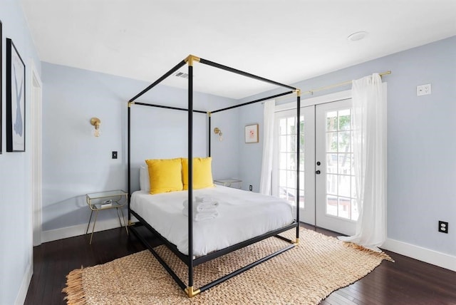 1508 E 11th St, Austin, TX 78702 - bedroom with hardwood / wood-style floors and access to outside