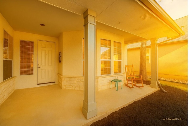 216 Whispering Wind Dr, Georgetown, TX 78633 - view of covered porch