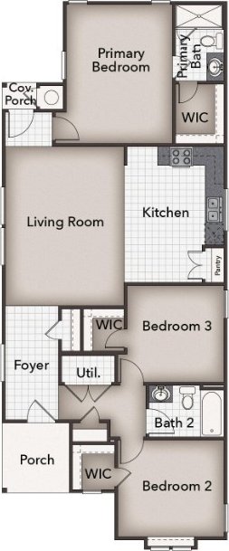 3073 Winding Creek Rd, Kyle, TX 78640 - home floor plan