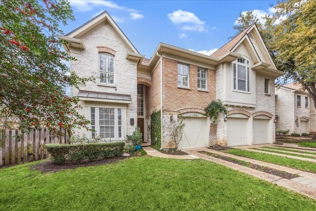 3800 Bailey Ln Unit F-1, Austin, TX 78756 - view of front of home featuring a garage and a front yard