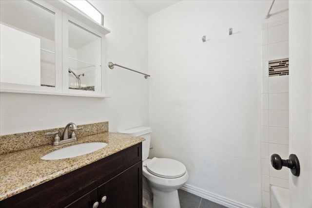 300 Tilbury Ln, Austin, TX 78745 - full bath with vanity, bathing tub / shower combination, and tile patterned floors