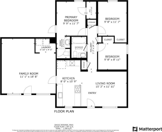 300 Tilbury Ln, Austin, TX 78745 - view of room layout