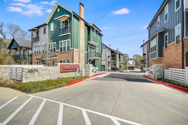 3809 Valley View Rd Unit 1, Austin, TX 78704 - view of concrete street with a residential view and curbs