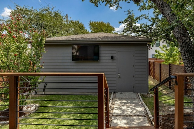 view of outbuilding