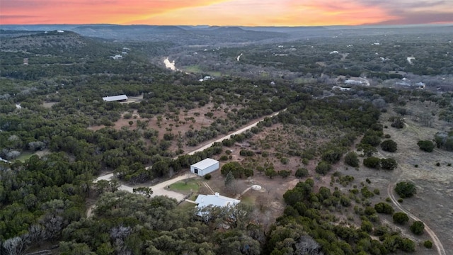 200 Shady River Rd, Wimberley, TX 78676 - view of aerial view at dusk