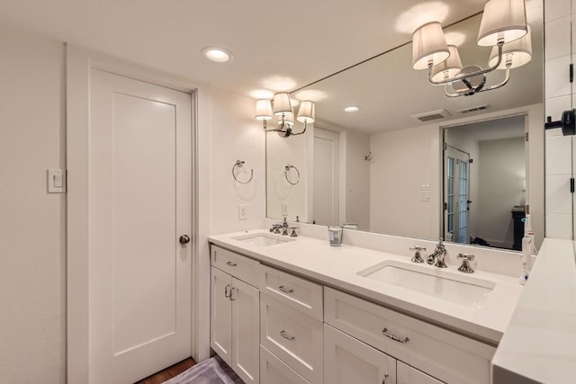 bathroom featuring vanity