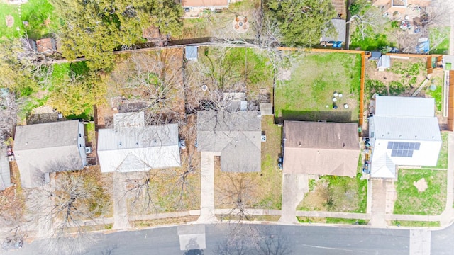 bird's eye view with a residential view