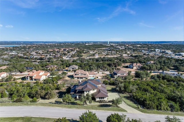 205 Palazza Alto Dr, Austin, TX 78734 - aerial view of residential area featuring a tree filled landscape