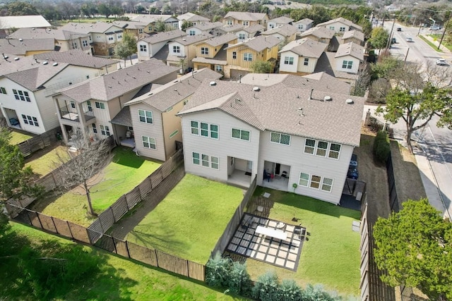 drone / aerial view featuring a residential view