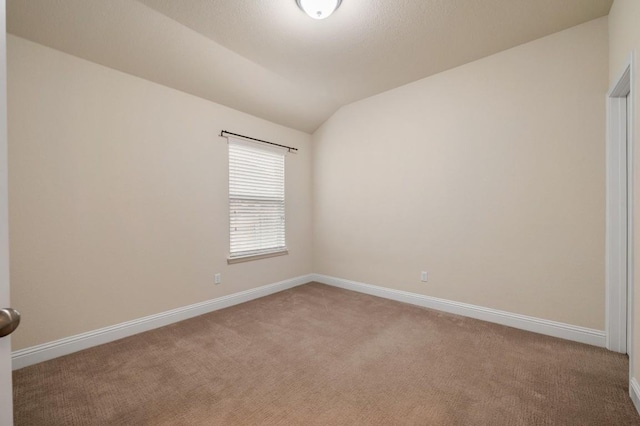 3541 Guadalajara St, Round Rock, TX 78665 - unfurnished room featuring carpet floors and vaulted ceiling