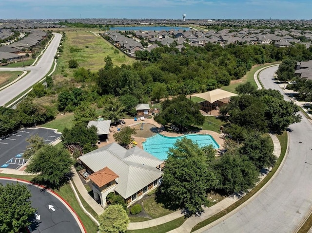 3541 Guadalajara St, Round Rock, TX 78665 - aerial perspective of suburban area with a pool area