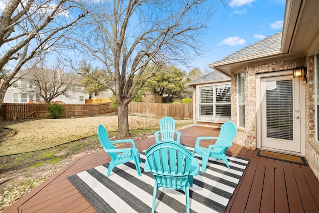 8112 Cobblestone, Austin, TX 78735 - wooden terrace featuring a fenced backyard