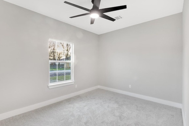 137 Puu Waa Waa Ln, Bastrop, TX 78602 - carpeted spare room featuring ceiling fan and baseboards