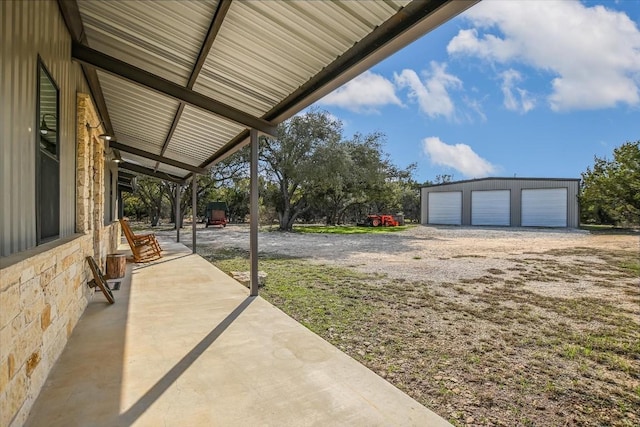 542 Stars And Stripes, Fischer, TX 78623 - exterior space featuring an outbuilding and a garage