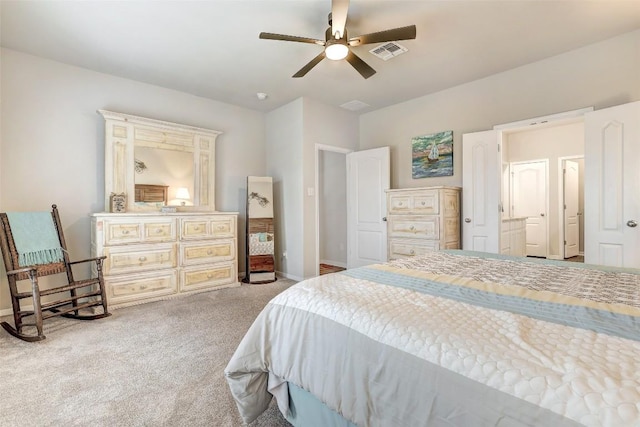 1330 Logan Blvd, Salado, TX 76571 - carpeted bedroom with baseboards and a ceiling fan