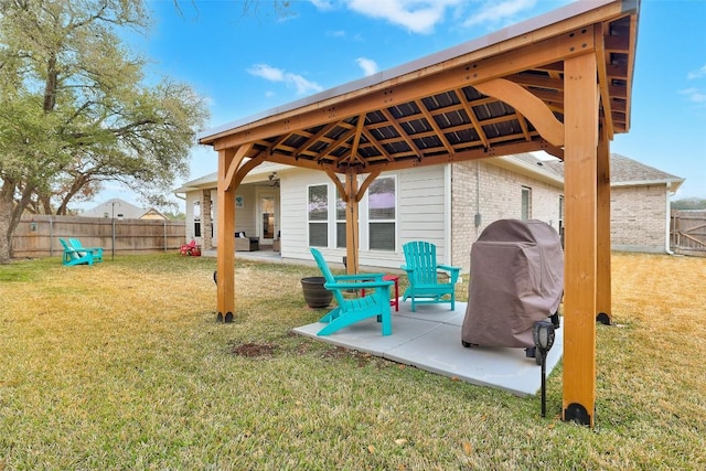 1330 Logan Blvd, Salado, TX 76571 - view of patio featuring a gazebo and area for grilling