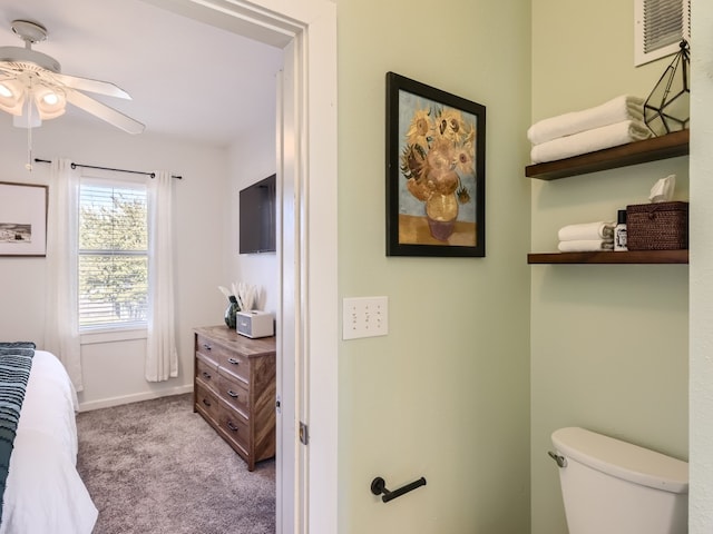 1201 Grove Blvd Unit 2803, Austin, TX 78741 - carpeted bedroom featuring ceiling fan