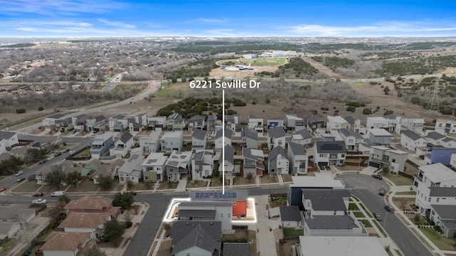 6221 Seville Dr, Austin, TX 78724 - drone / aerial view featuring a residential view
