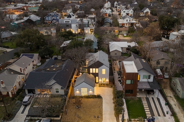 birds eye view of property featuring a residential view