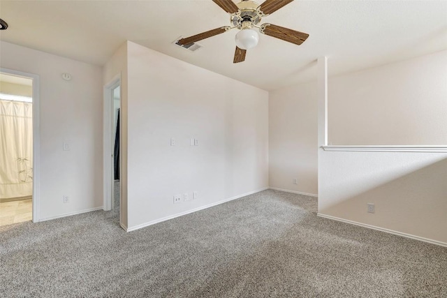 5006 Daymon Ct, Hutto, TX 78634 - carpeted empty room with ceiling fan and baseboards
