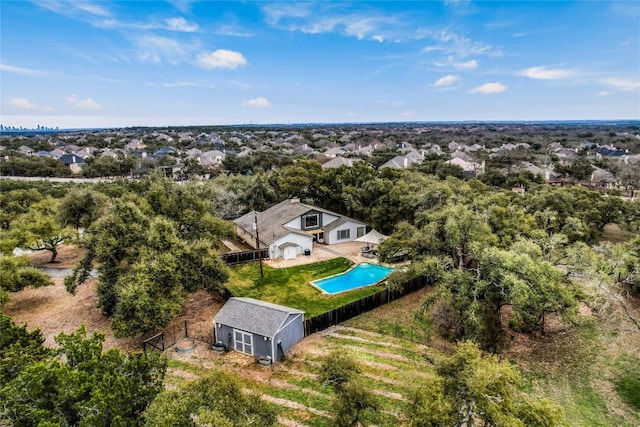 birds eye view of property